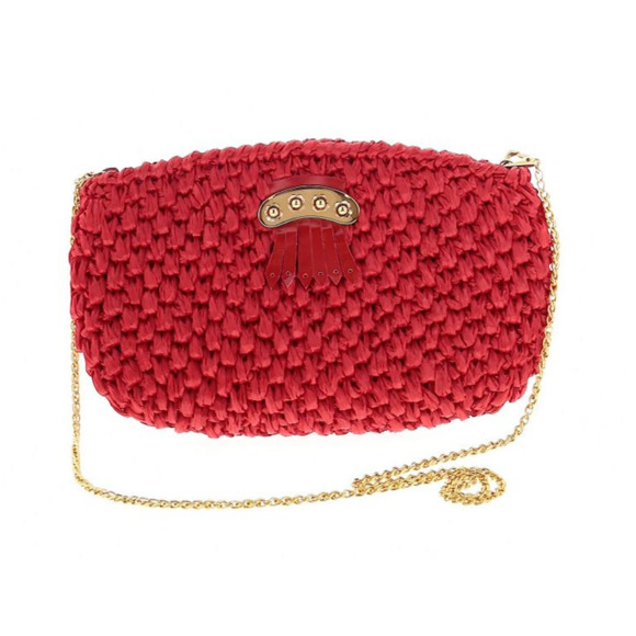 🔥NEW 100% AUTH RODO Red Crossbody w/ Gold Accents - Picture 2 of 13